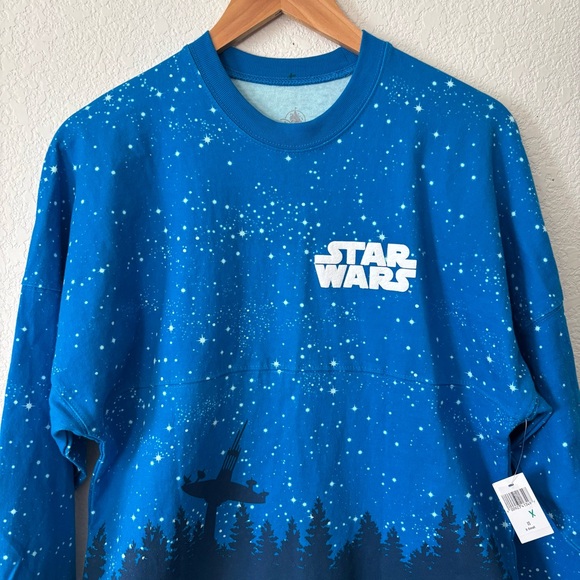 Star Wars Endor Spirit Jersey Disney Parks Long Sleeve Shirt Ewok Jedi Size XS - Picture 5 of 14
